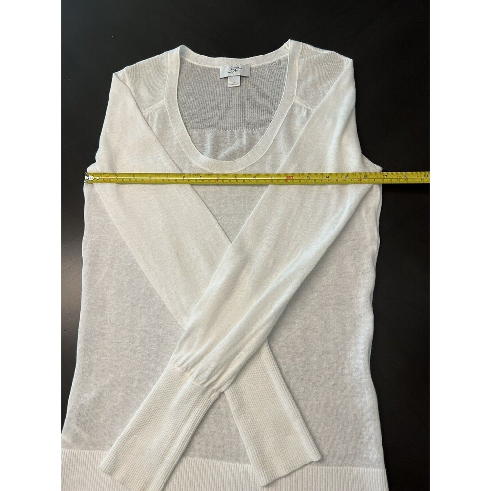 Ann Taylor Loft Basic Long Sleeves Knit 55% Linen… - image 5